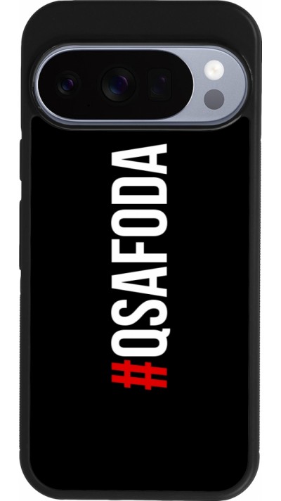 Google Pixel 10 / Pixel 10 Pro Case Hülle - Silikon schwarz Qsafoda 1