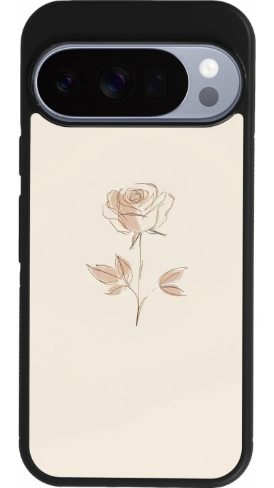 Google Pixel 10 / Pixel 10 Pro Case Hülle - Silikon schwarz Rosa Sand Minimalistisch