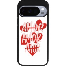 Google Pixel 10 / Pixel 10 Pro Case Hülle - Silikon schwarz Saint Valentines Day 26 Amor