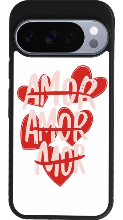 Google Pixel 10 / Pixel 10 Pro Case Hülle - Silikon schwarz Saint Valentines Day 26 Amor