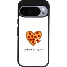 Google Pixel 10 / Pixel 10 Pro Case Hülle - Silikon schwarz Saint Valentines Day 26 You have my pizza heart