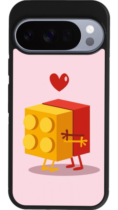 Google Pixel 10 / Pixel 10 Pro Case Hülle - Silikon schwarz Saint Valentines Day 26 Puzzle