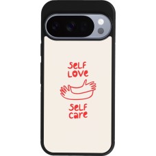 Google Pixel 10 / Pixel 10 Pro Case Hülle - Silikon schwarz Saint Valentines Day 26 Self love self care