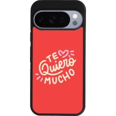 Google Pixel 10 / Pixel 10 Pro Case Hülle - Silikon schwarz Saint Valentines Day 26 Te quiero mucho