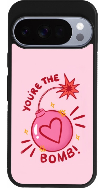 Google Pixel 10 / Pixel 10 Pro Case Hülle - Silikon schwarz Saint Valentines Day 26 You are the bomb