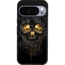 Google Pixel 10 / Pixel 10 Pro Case Hülle - Silikon schwarz Skull 02