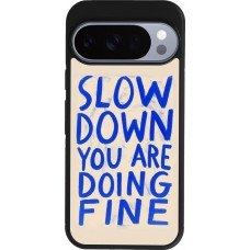Google Pixel 10 / Pixel 10 Pro Case Hülle - Silikon schwarz Slow down 2026