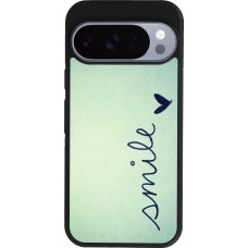 Google Pixel 10 / Pixel 10 Pro Case Hülle - Silikon schwarz Smile