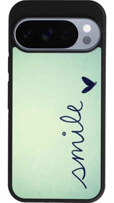 Google Pixel 10 / Pixel 10 Pro Case Hülle - Silikon schwarz Smile