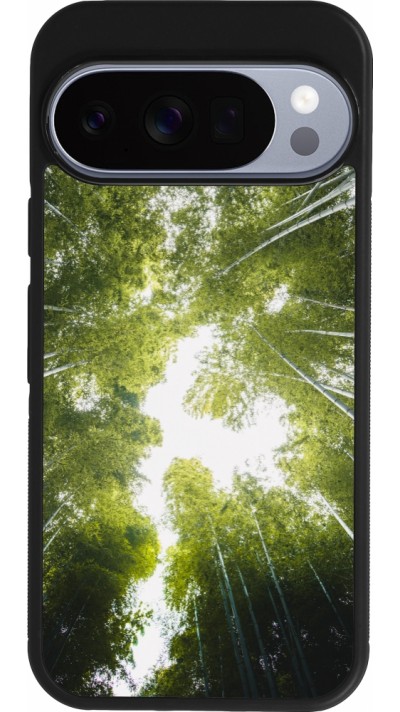 Google Pixel 10 / Pixel 10 Pro Case Hülle - Silikon schwarz Spring 23 forest blue sky