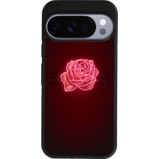Google Pixel 10 / Pixel 10 Pro Case Hülle - Silikon schwarz Spring 23 neon rose
