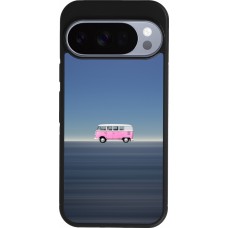 Google Pixel 10 / Pixel 10 Pro Case Hülle - Silikon schwarz Spring 23 pink bus