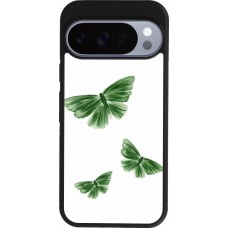Coque Google Pixel 10 / Pixel 10 Pro - Silicone rigide noir Butterflies Spring 2026