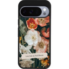 Google Pixel 10 / Pixel 10 Pro Case Hülle - Silikon schwarz Full Bloom Spring 2026