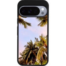 Google Pixel 10 / Pixel 10 Pro Case Hülle - Silikon schwarz Summer 2023 palm tree vibe