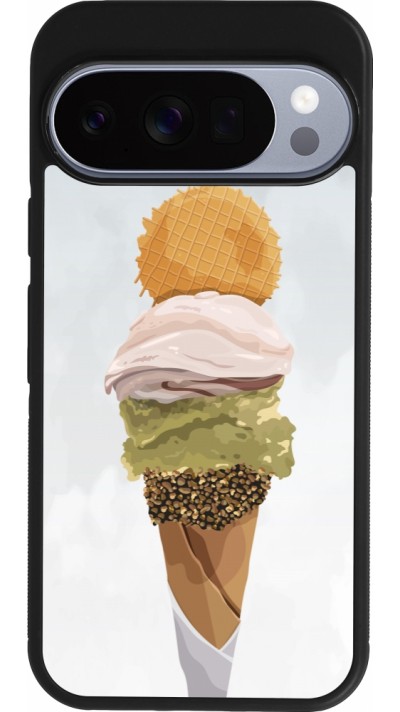 Google Pixel 10 / Pixel 10 Pro Case Hülle - Silikon schwarz Summer 2025 Cornet