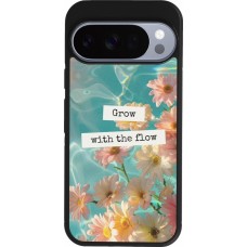 Google Pixel 10 / Pixel 10 Pro Case Hülle - Silikon schwarz Summer 2025 Grow with the flow
