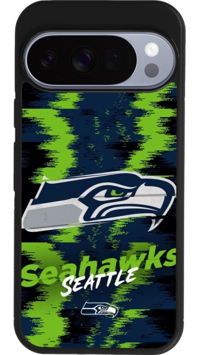 Google Pixel 10 / Pixel 10 Pro Case Hülle - Silikon schwarz Super Bowl 26 Seattle 2