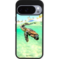 Google Pixel 10 / Pixel 10 Pro Case Hülle - Silikon schwarz Turtle Underwater