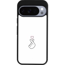 Google Pixel 10 / Pixel 10 Pro Case Hülle - Silikon schwarz Valentine 2024 heat by Millennials