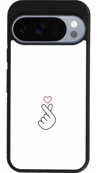 Coque Google Pixel 10 / Pixel 10 Pro - Silicone rigide noir Valentine 2024 heat by Millennials