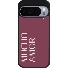 Google Pixel 10 / Pixel 10 Pro Case Hülle - Silikon schwarz Valentine 2024 mucho amor rosado