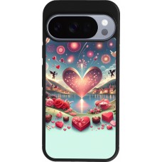 Google Pixel 10 / Pixel 10 Pro Case Hülle - Silikon schwarz Valentin 2025 Schick