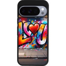 Google Pixel 10 / Pixel 10 Pro Case Hülle - Silikon schwarz Valentin 2025 Liebe U Tag