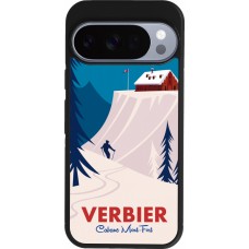 Google Pixel 10 / Pixel 10 Pro Case Hülle - Silikon schwarz Verbier Cabane Mont-Fort