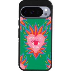 Google Pixel 10 / Pixel 10 Pro Case Hülle - Silikon schwarz Viva la vida 2026