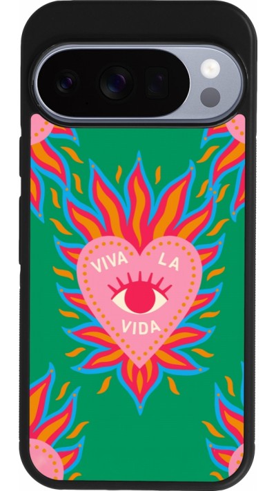 Coque Google Pixel 10 / Pixel 10 Pro - Silicone rigide noir Viva la vida 2026