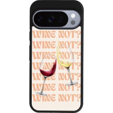 Google Pixel 10 / Pixel 10 Pro Case Hülle - Silikon schwarz Wine not