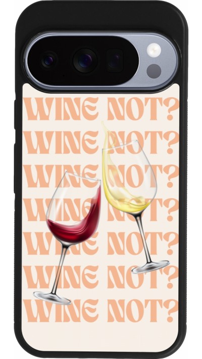 Coque Google Pixel 10 / Pixel 10 Pro - Silicone rigide noir Wine not