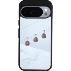 Google Pixel 10 / Pixel 10 Pro Case Hülle - Silikon schwarz Winter 22 ski lift
