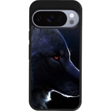 Google Pixel 10 / Pixel 10 Pro Case Hülle - Silikon schwarz Wolf Shape
