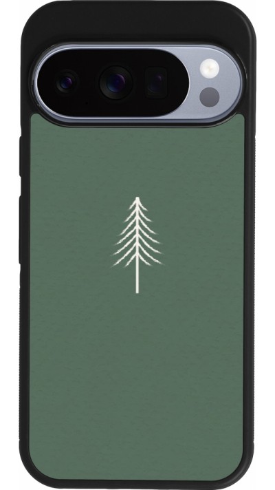 Google Pixel 10 / Pixel 10 Pro Case Hülle - Silikon schwarz Christmas 22 minimalist tree