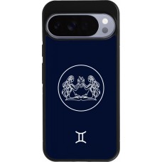 Google Pixel 10 Pro XL Case Hülle - Silikon schwarz Astrologie Zwillinge