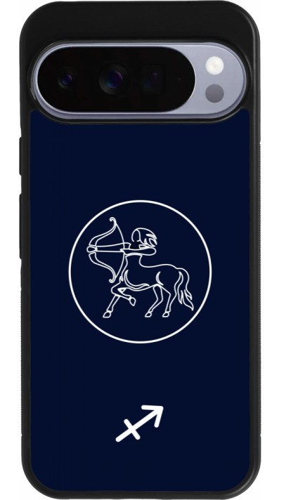 Google Pixel 10 Pro XL Case Hülle - Silikon schwarz Astrologie Schütze