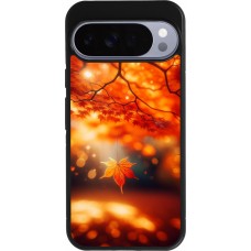 Google Pixel 10 Pro XL Case Hülle - Silikon schwarz Herbst Magisch Orange