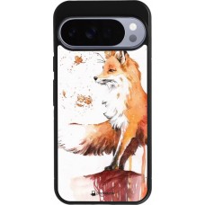 Google Pixel 10 Pro XL Case Hülle - Silikon schwarz Autumn 21 Fox