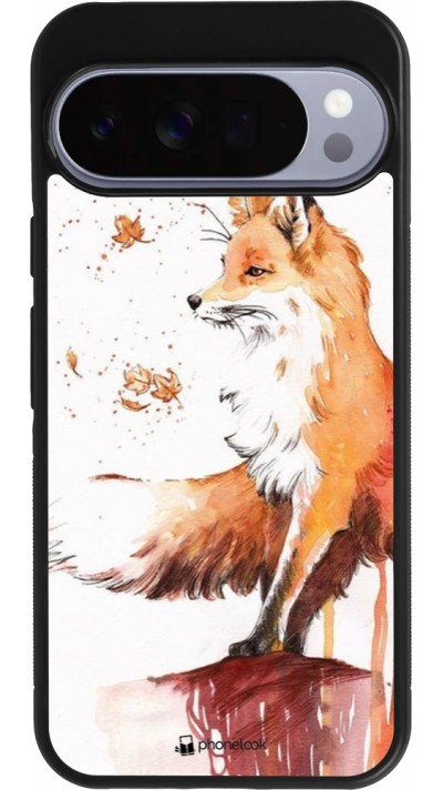 Google Pixel 10 Pro XL Case Hülle - Silikon schwarz Autumn 21 Fox