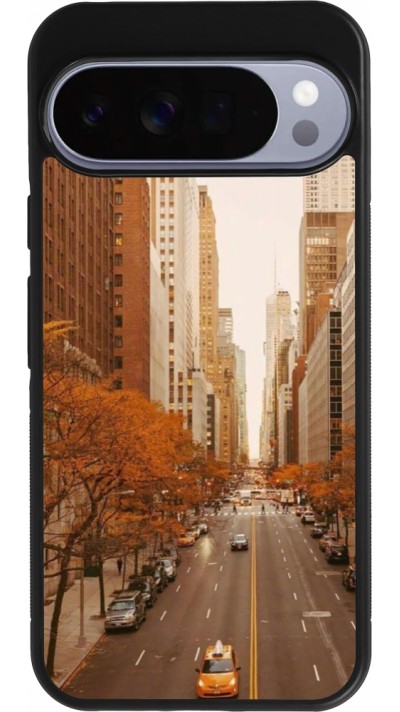 Google Pixel 10 Pro XL Case Hülle - Silikon schwarz Autumn 2024 New York city