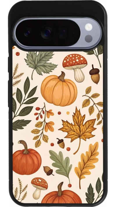 Google Pixel 10 Pro XL Case Hülle - Silikon schwarz Autumn 25 Autumn pattern
