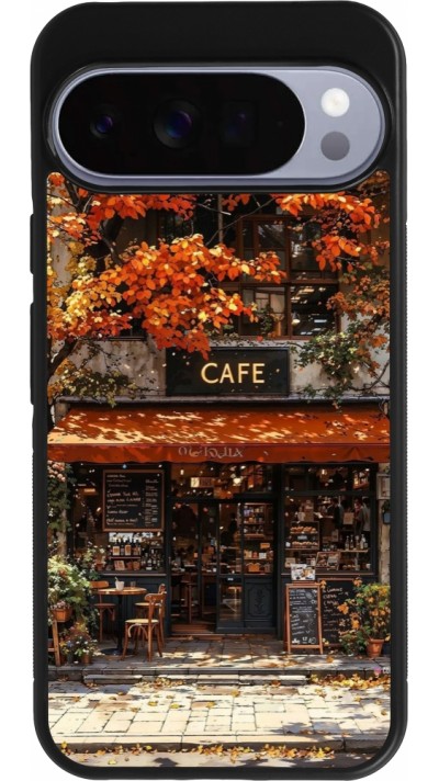 Google Pixel 10 Pro XL Case Hülle - Silikon schwarz Autumn 25 Coffee shop