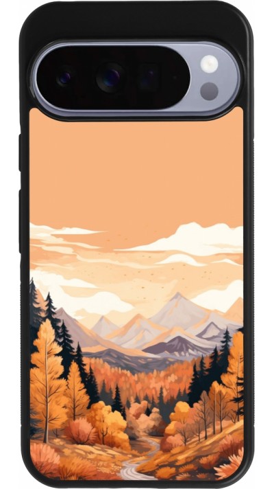 Google Pixel 10 Pro XL Case Hülle - Silikon schwarz Autumn 25 Mountains