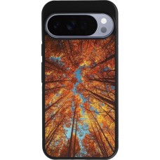 Google Pixel 10 Pro XL Case Hülle - Silikon schwarz Autumn 25 Trees