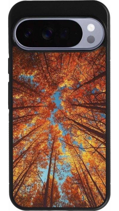 Google Pixel 10 Pro XL Case Hülle - Silikon schwarz Autumn 25 Trees
