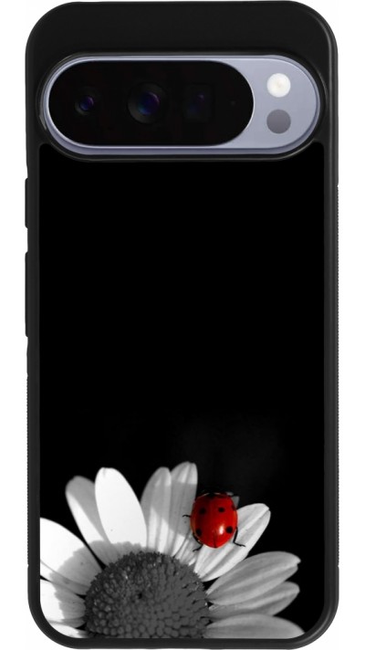 Google Pixel 10 Pro XL Case Hülle - Silikon schwarz Black and white Cox