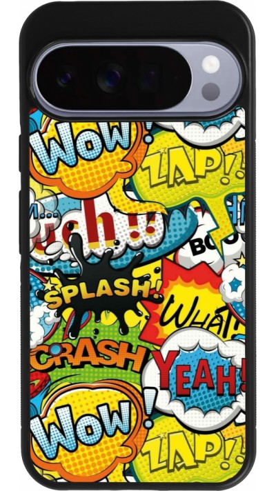 Google Pixel 10 Pro XL Case Hülle - Silikon schwarz Cartoons slogans