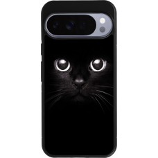 Google Pixel 10 Pro XL Case Hülle - Silikon schwarz Cat eyes